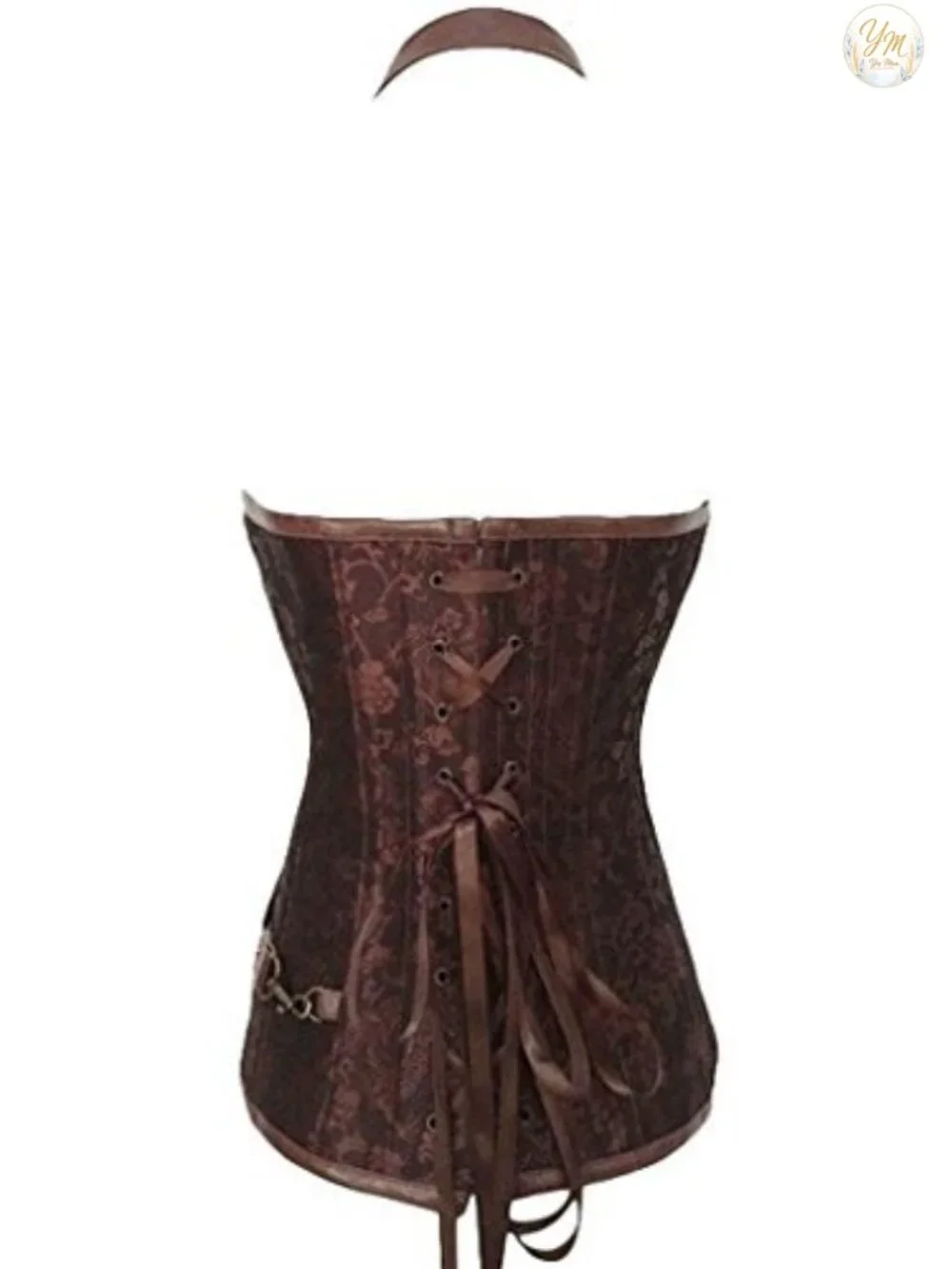 Faux Leather Steel Boned Retro Goth Steampunk Corset Waist Training